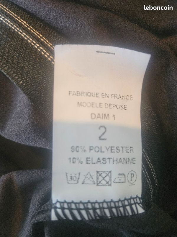 Superbe gilet femme Edmond Boublil taille 2 48-50 effet daim noir (alival) (image 7)