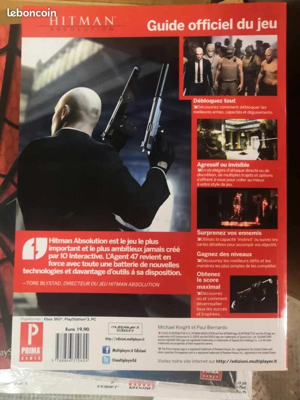 Guide de jeu officiel Hitman absolution (état neuf) ps2 playstation 2 (image 2)