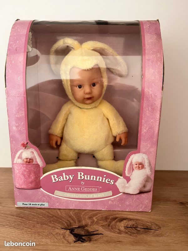 Anne Geddes Poupée Lapin Rose Bébé De 9 Pouces - Collection De Corps Doux Remplis De Haricots