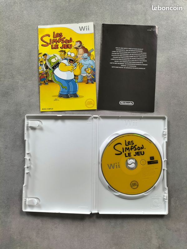 Les Simpson le Jeu Nintendo Wii complet pal fr avec notice action aventure (image 3)