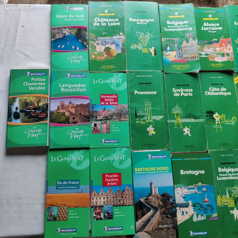 Lot 27 guides Michelin verts anciens France et étranger (image 4)