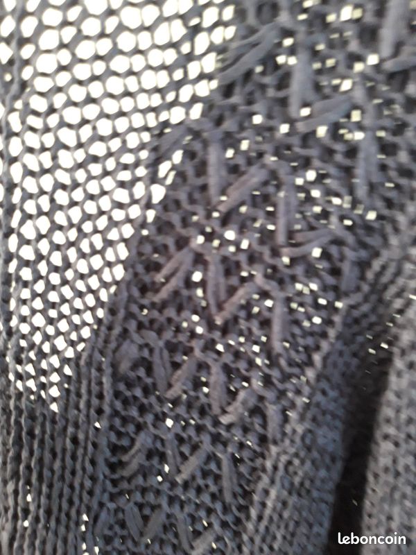Gilet facon tricot bleu marine (image 3)