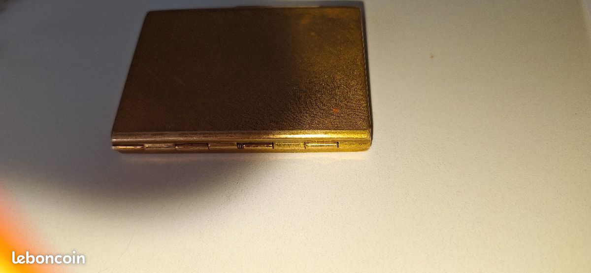 Ancien poudrier de sac Elizabeth Arden avec perle (image 4)