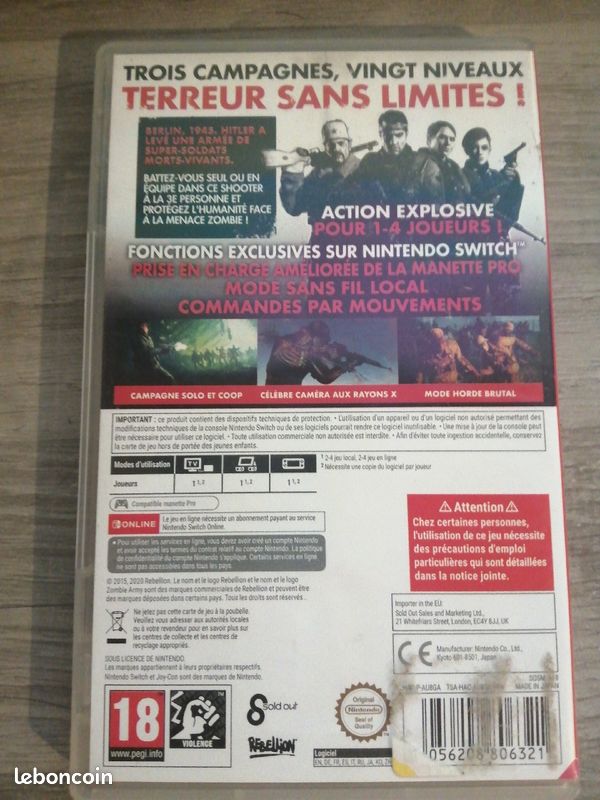 Jeux de switch zombie Army Trilogy (image 2)