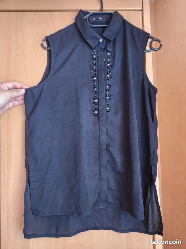 Chemisier Sans Manches Vintage Jennyfer - Taille 36 (S) - Multicolore - Occasion Très Bon état