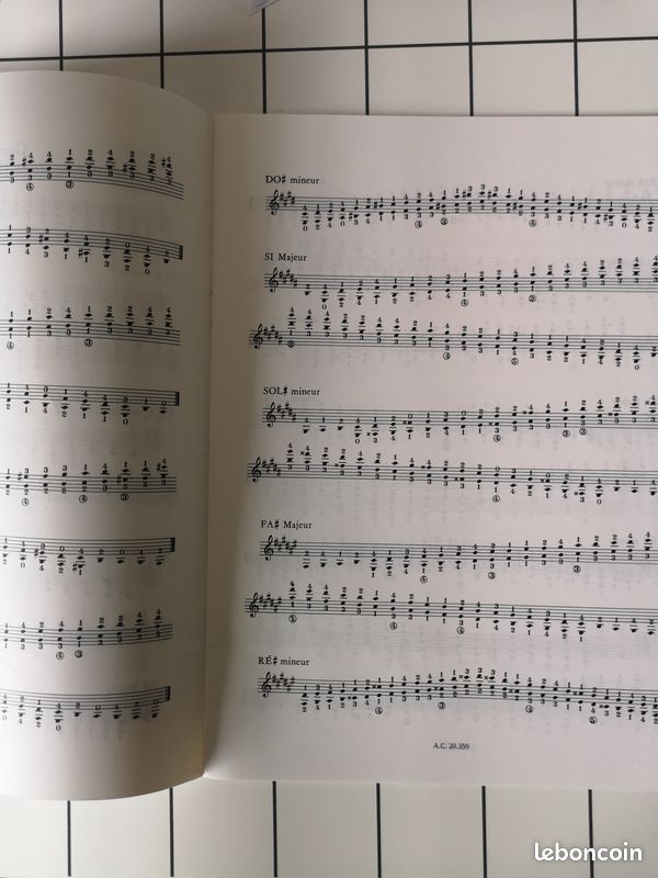 Partition Gammes et arpeges pour la guitare marc Franceries (image 3)