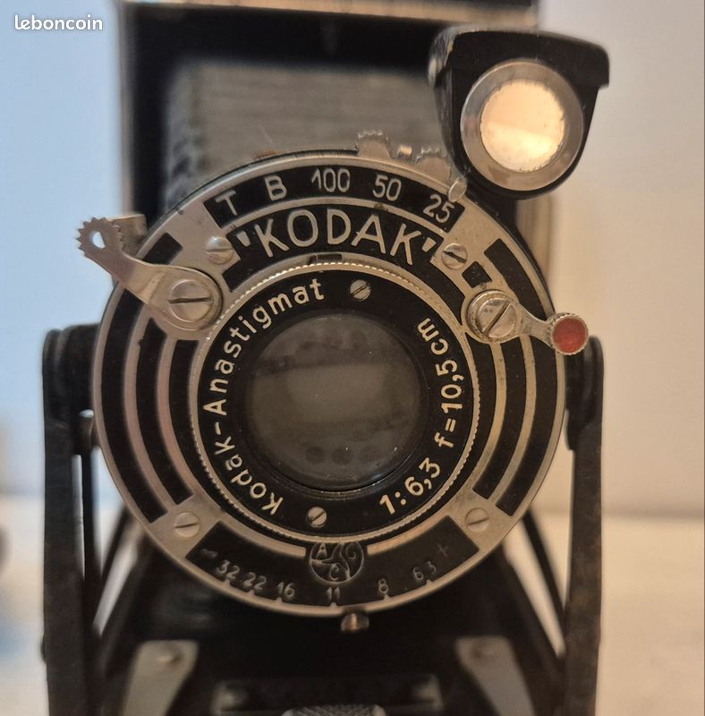 VINTAGE KODAK JUNIOR 620, w/KODAK ANASTIGMAT 10.5cm f8.8 lens