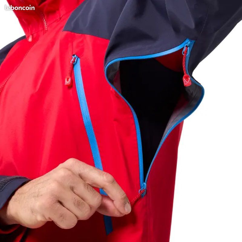 Veste GoreTex Millet - Trilogy, RECCO®, Taille S, rouge bleu-marine (image 8)