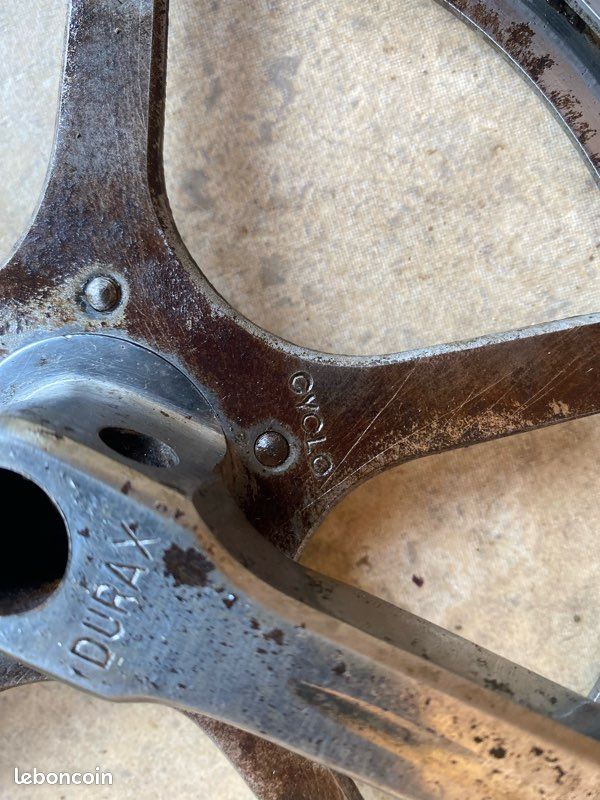 Pédalier Vintage Durax Années 1950 – Pour Vélo Ancien (Peugeot, Herse, Goéland…)