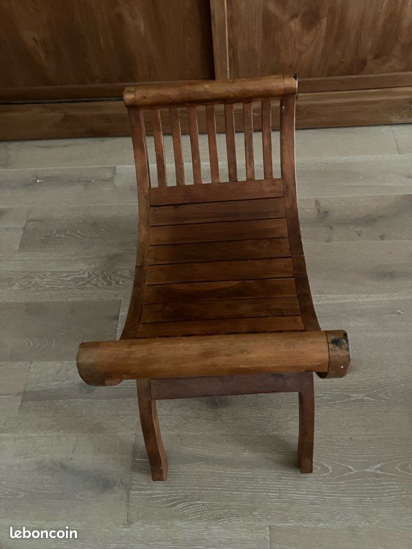 Banc yuyu en teck (image 1)