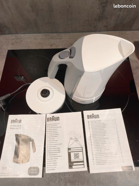 Braun bouilloire modes d'emploi