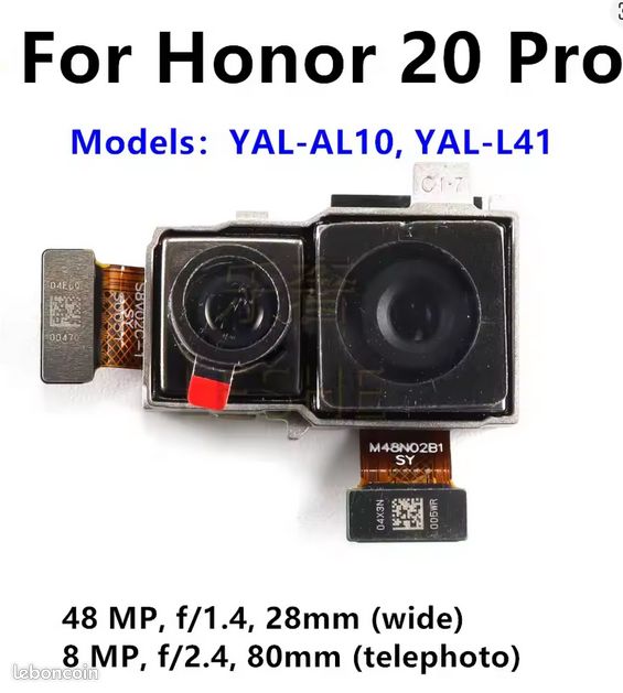 Caméras pour Honor 20 Pro (image 2)