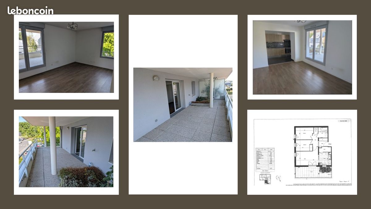 Appartement 3 pièces 64 m² · à Sautron · 64,4 m² · 850 €/mois