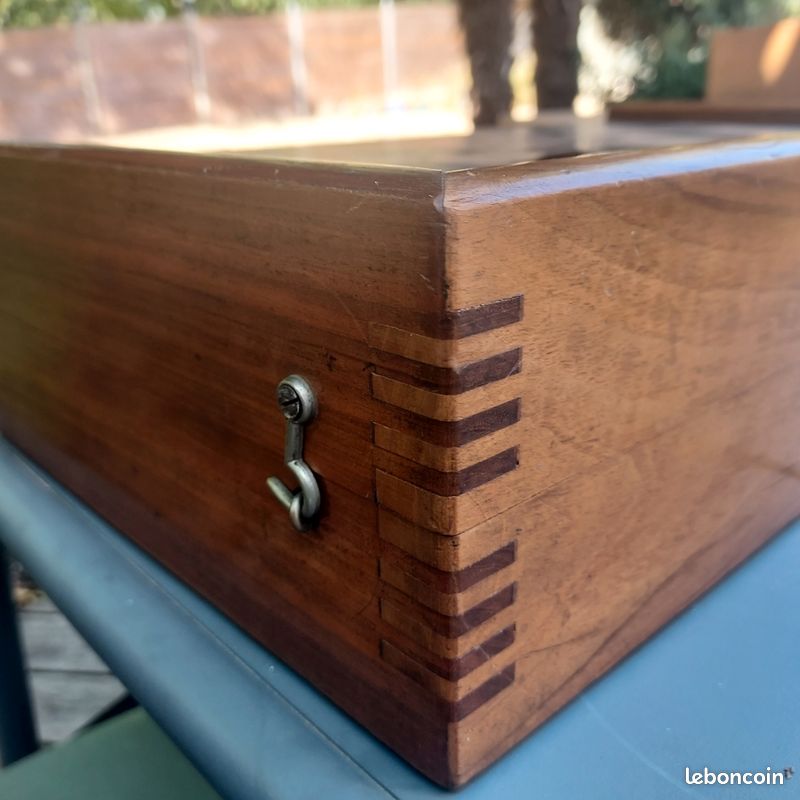 Très beau backgammon + jeux d.echecs en bois complet (image 3)