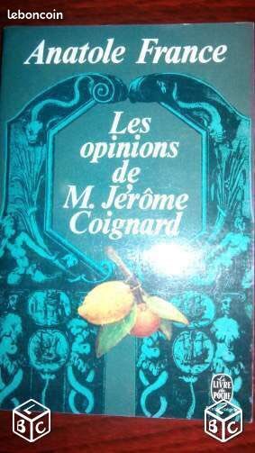 Les opinions de M. Jérome Coignard de A. FRANCE (image 1)