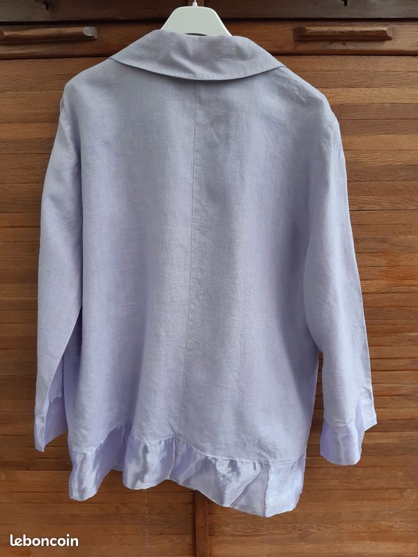 Veste ou chemise Féminité Paris, lilas taille 42 (image 2)