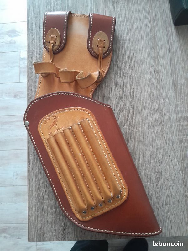 Carquois De Hanche Ancien En Cuir - Occasion Bon état - Idéal Reconstitution Ou Décoration