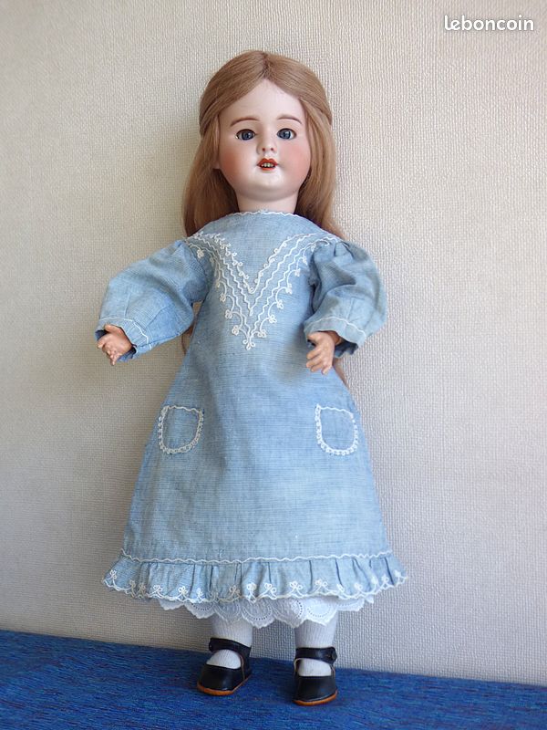 Jolie Poupée Ancienne SFBJ – Yeux Dormeurs – 30 Cm – Collection Années 1900
