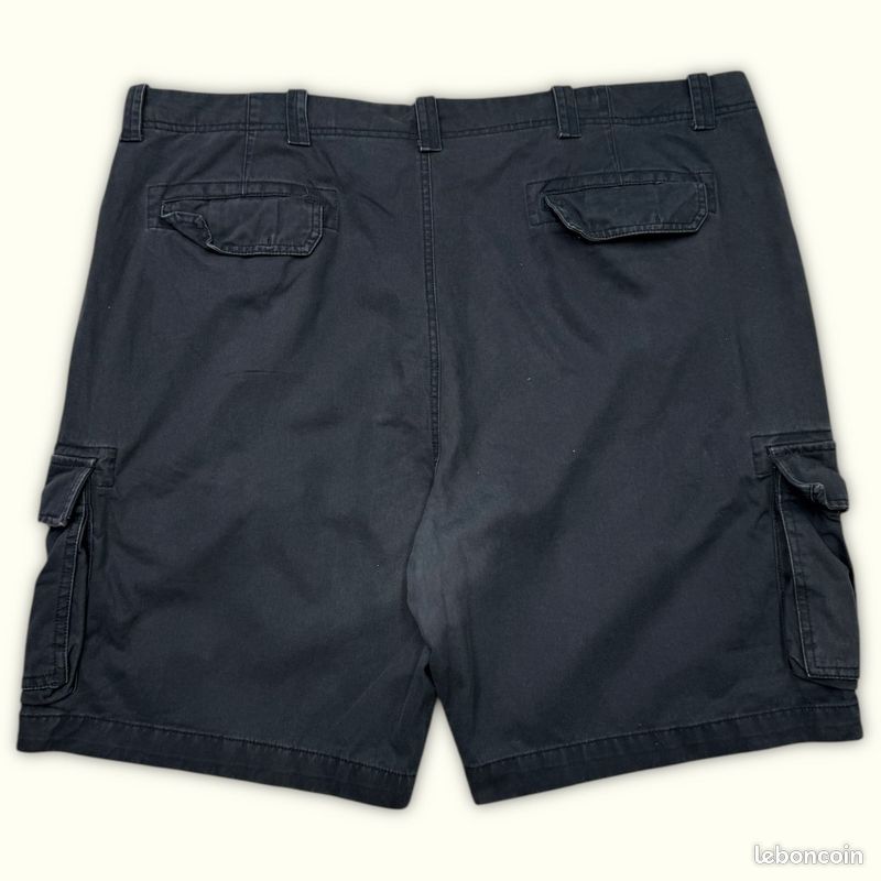 Shorts Homme Roundtree & Yorke W48 Noir Coton Traces d'usure visibles Regular (image 2)