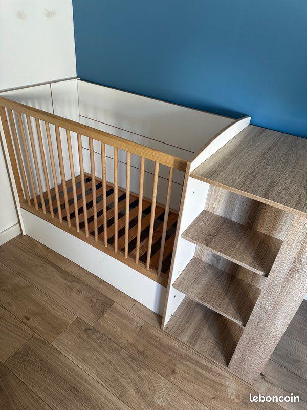 Lit bébé / enfant évolutif – Barrière amovible (image 1)