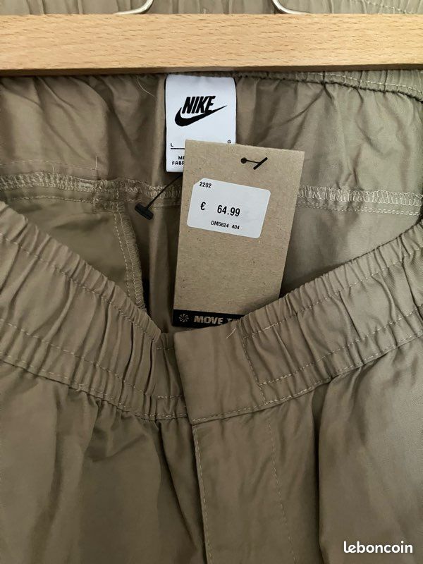 NIKE pantalon Cargo neuf marron clair homme taille L (image 9)