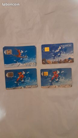 Lot De 6 Cartes Téléphoniques Jeux Olympiques Albertville 92 Collection