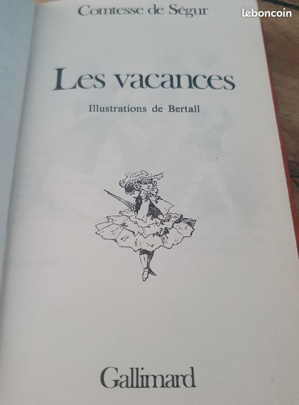 Lot de 4 livres La Comtesse de Ségur Ed Gallimard années 80 (image 8)