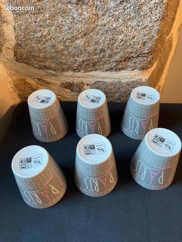 Magnifique lot de 6 tasses Efya Paris (image 7)