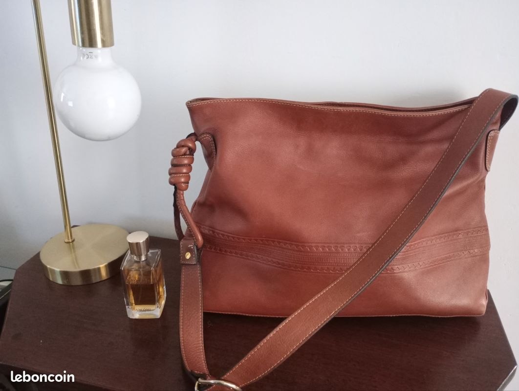 Sac à Main Bandoulière Francesco Biasia En Cuir - Noir, Occasion En Bon état