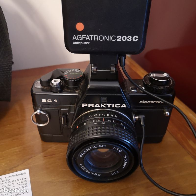 PRAKTICA BX20 BX 20 Appareil Photo & 1,8/50mm Lentille Obj. Testé