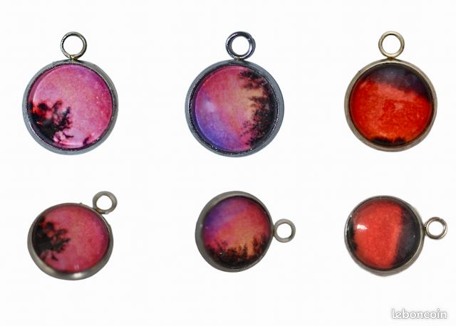 Pendentifs photo faits à la main (image 1)