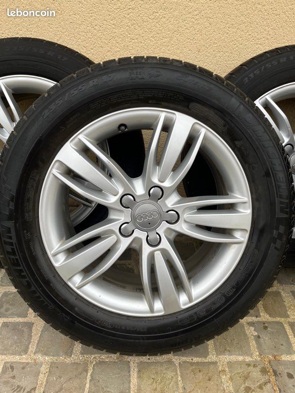 Lot 4 jantes AUDI A3 Q3 17 pouces avec pneus hiver (image 2)