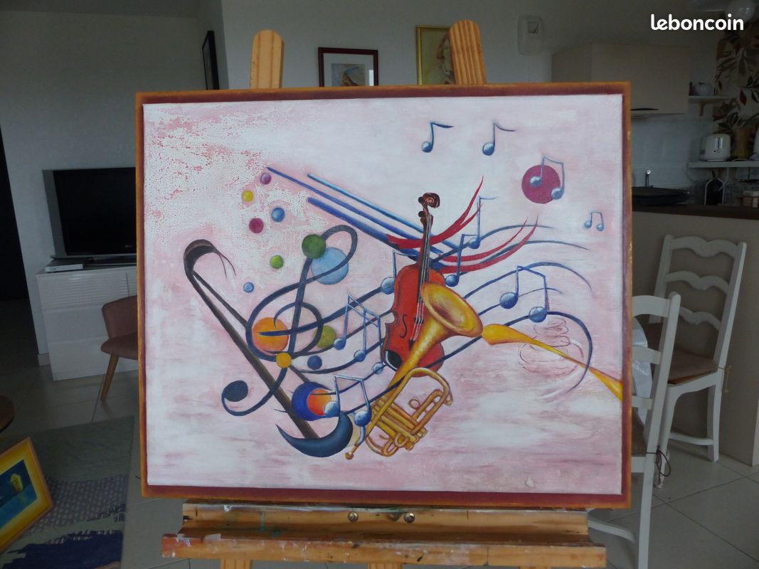 Décoration murale en bois pour piano : décoration de notes de musique, clé de sol - France