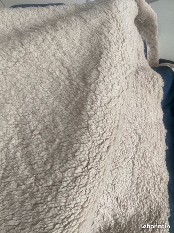 Coupon de tissu nubuck doublé Sherpa (image 2)