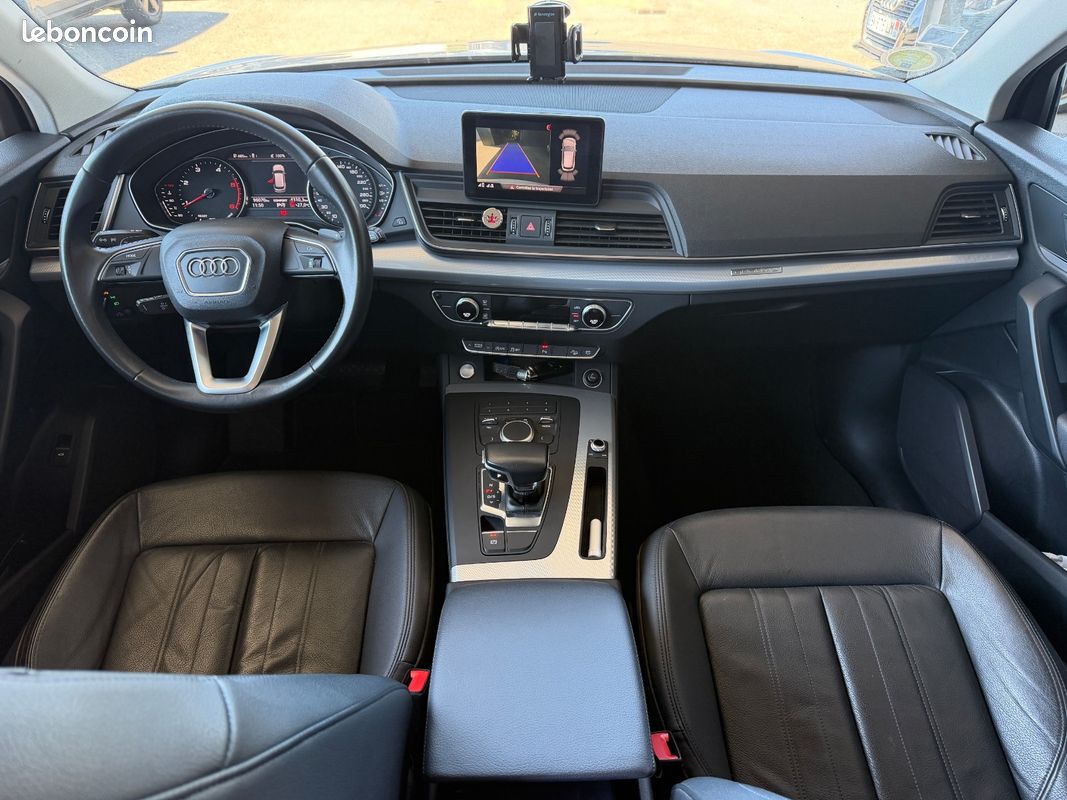 AUDI Q5 Q5 2.0 TDI 163 CV S tronic 7 Quattro Design + CAMÉRA + ATTELAGE + CLIM AUTO + KEYLESS + HAYON ÉLEC (image 9)