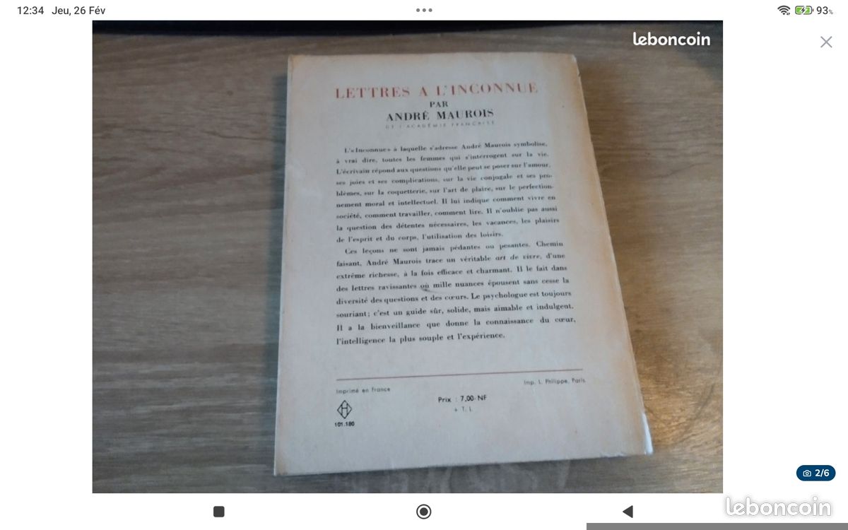 André Maurois. Lettres à l'inconnue (image 2)