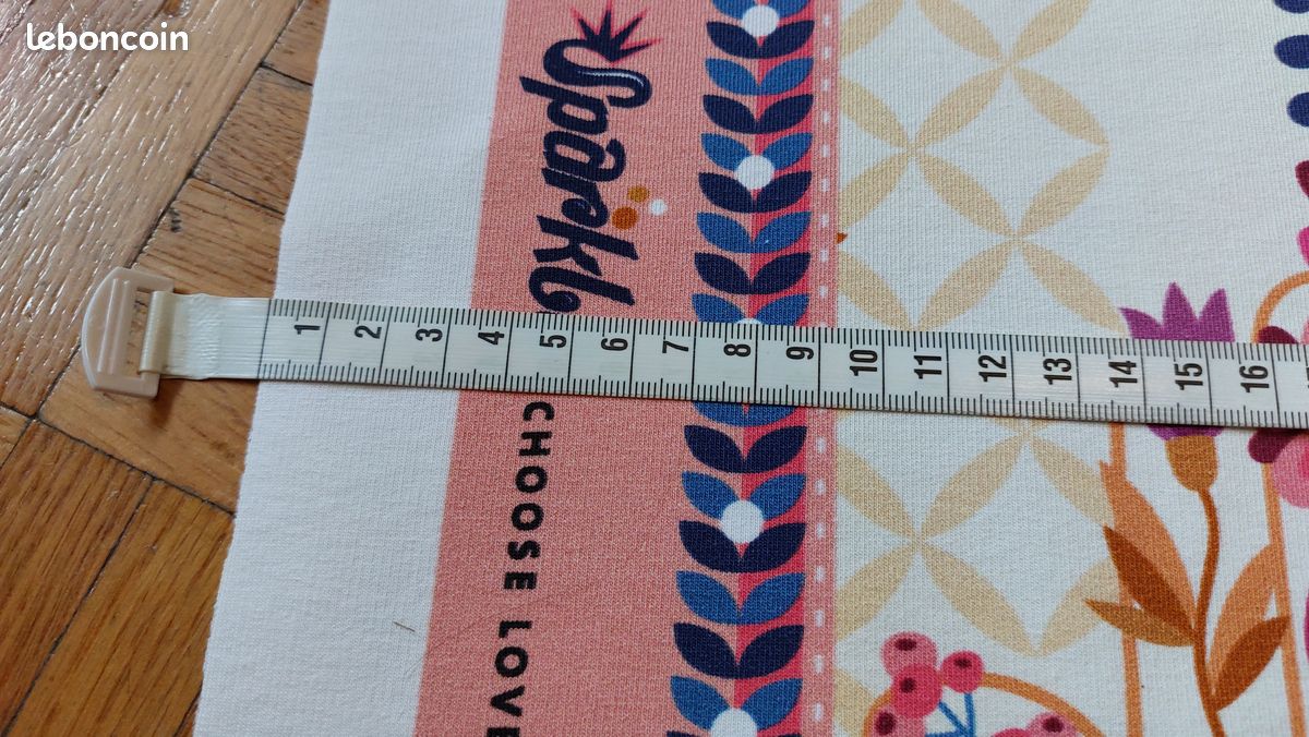 Tissu "œil et fleurs", Choose Love, Hamburger liebe (image 4)