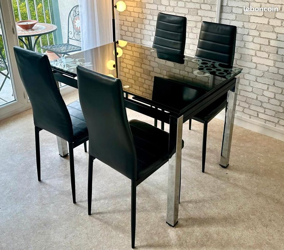 Table à manger extensible et 6 chaises (image 12)