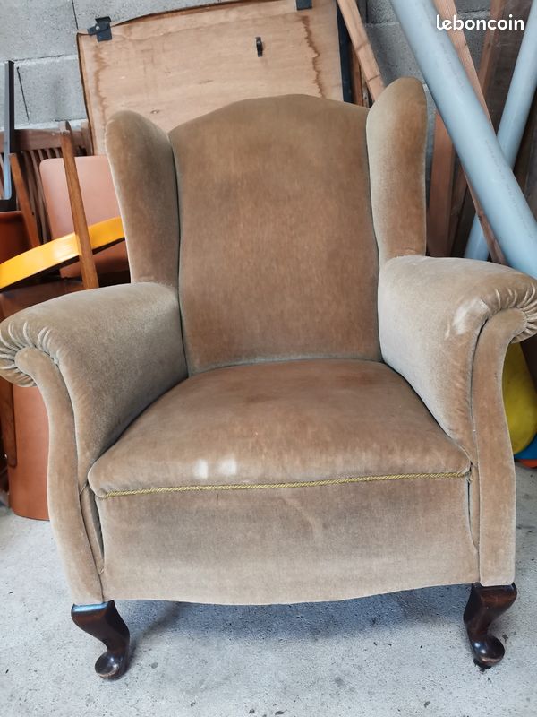 Fauteuil ancien genre anglais (image 2)