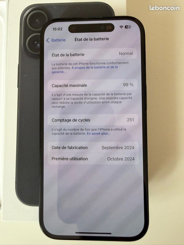 IPhone 16 128Gb très bon état (image 3)
