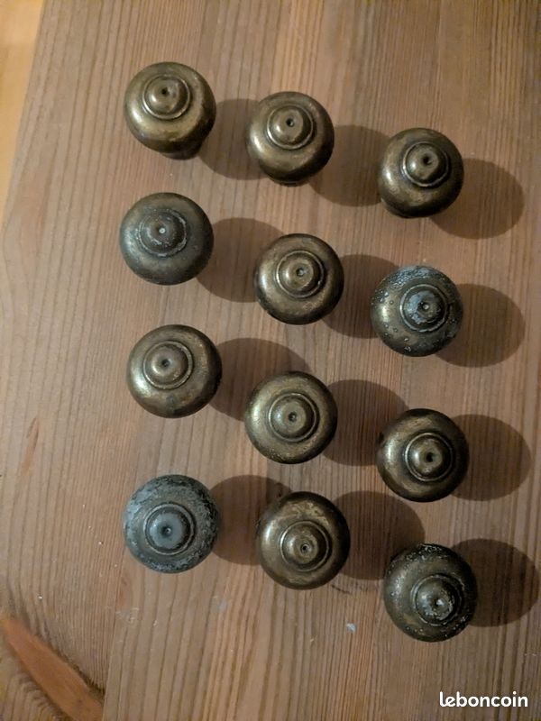 12 Boutons en laiton (image 3)