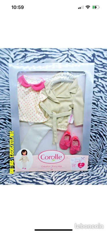 COROLLE - Set Trench et Jeans Poupée Les Chéries 33 Cm