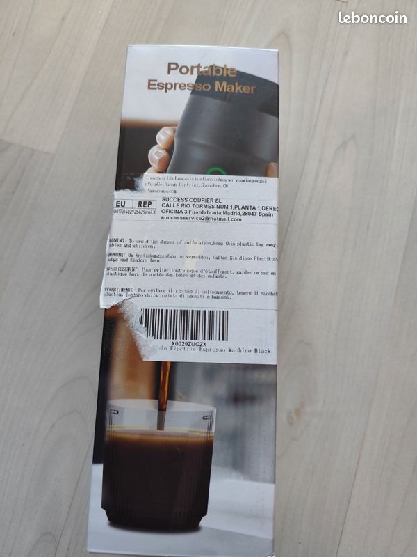 Machine à Café Expresso Portable Rechargeable 3 En 1 - 12V - Avec Moulin