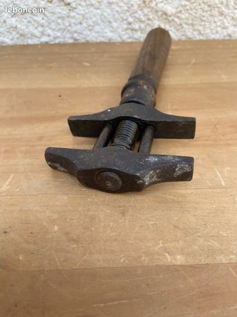 2 Anciennes clés a molettes anglaise double fourche 33cm et 25cm