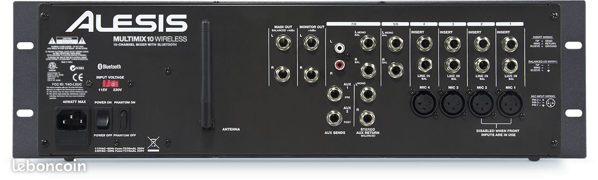 Table de mixage Alesis MM10WL – 10 canaux – Bluetooth (DESTOCKAGE) (image 3)