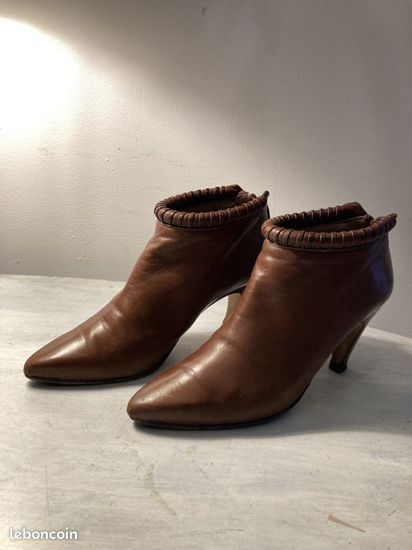 Boots cuir 36/37 (image 4)