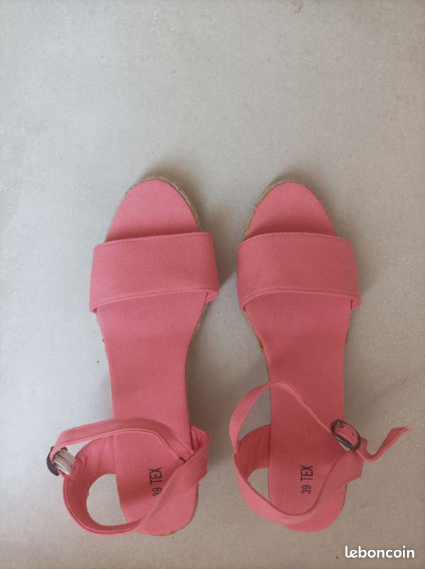Chaussures espadrilles corail neuves (image 10)