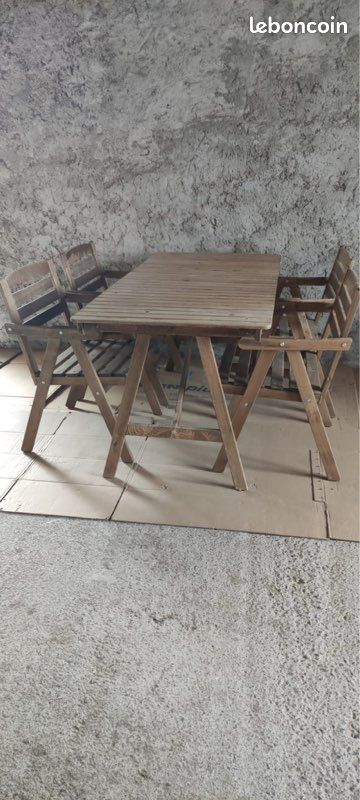 Table+ 4 chaises IKEA (image 3)