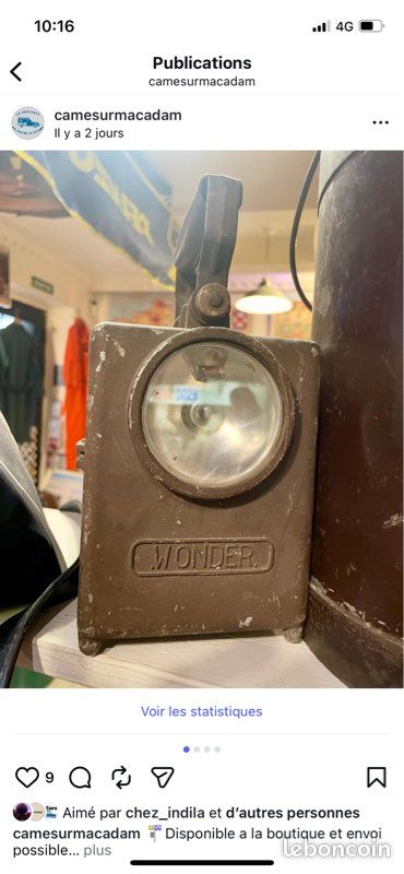 Lampe Wonder SNCF vintage (image 1)