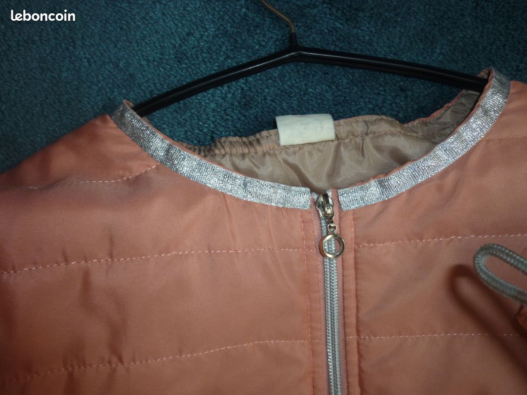 Veste doudoune légère saumon doublée (image 7)
